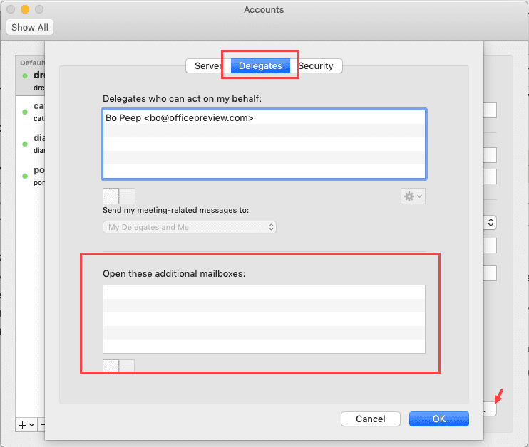 adding a mailbox outlook for mac